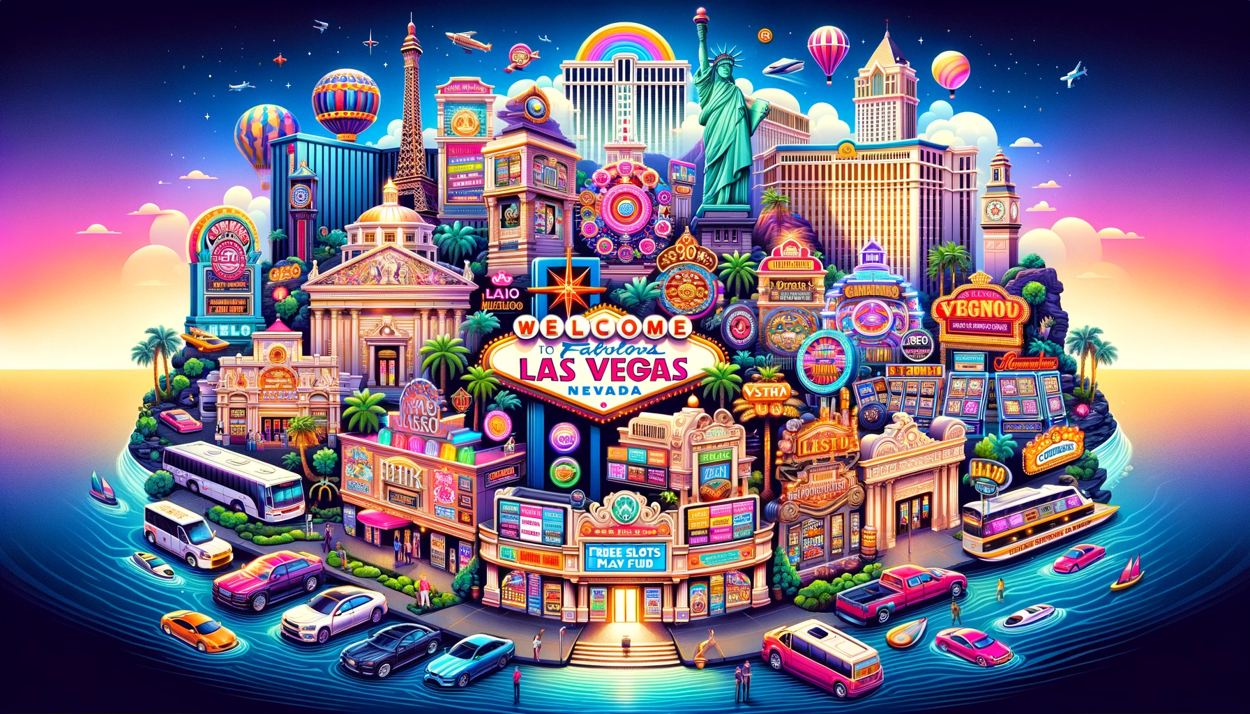 top 20 casinos in Las Vegas where players can enjoy free slots play