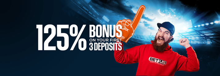 125% BONUS ON YOUR FIRST 3 DEPOSITS